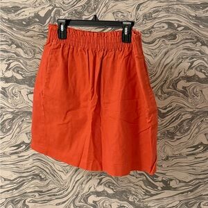 J. Crew Bold Orange Skirt